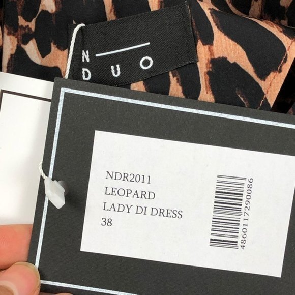 N DUO ShopBop Lady Leopard Di Dress size 38 NWT - Picture 11 of 13